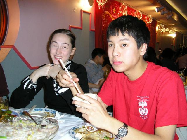 Emily and Bryant eating...so cute.