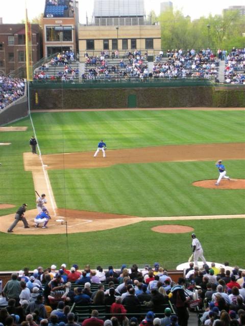 Carlos Zambrano throwing one of his 12 strikeouts over 7 innings