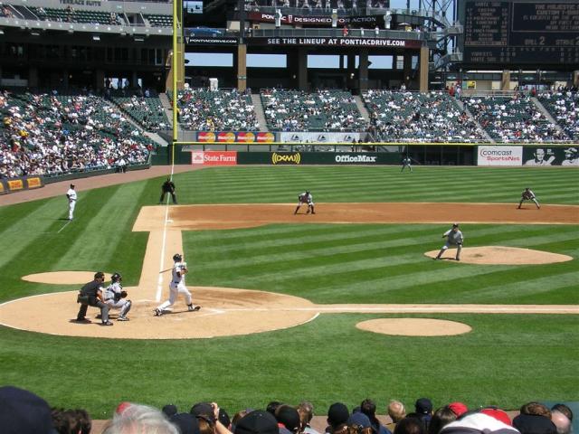 and the White Sox connect...can you find the ball?