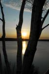 Sunset over Wachusett Reservoir