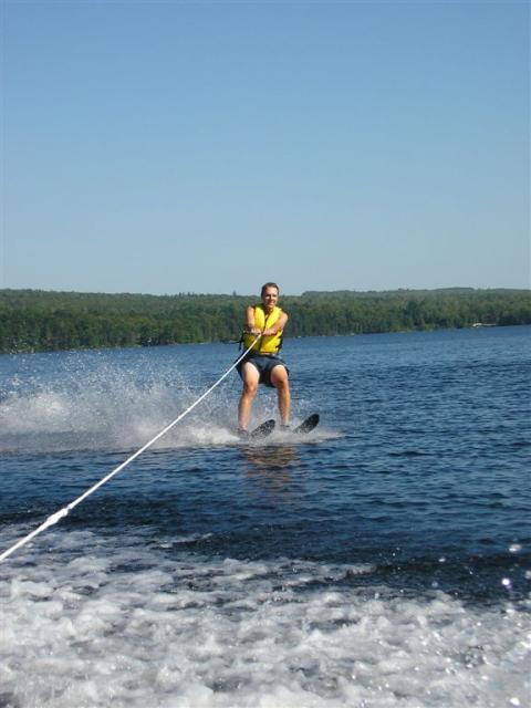 Uncle Mark up out of the water