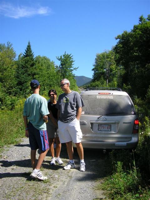 Matty, Kate, and Mike getting ready to visit the B-52 site