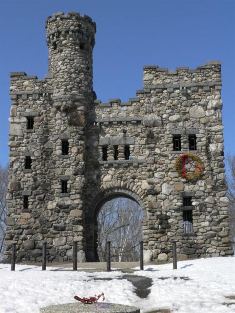 Travelin' Trencher travel bug at Bancroft Tower