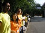 Alperites lining up to welcome the first years!