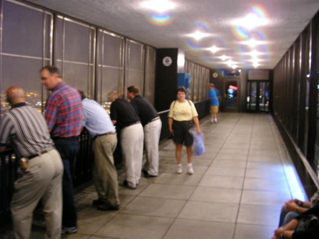 Mom on Observation Deck