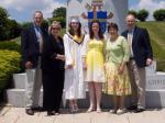 Jim's brother Pete, his wife Kathleen, Emily, Sara, Anne and Jim at Emily's graduation