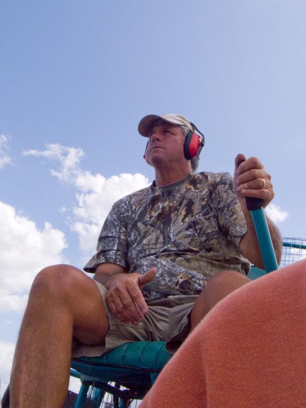 'Bubba', our airboat captain