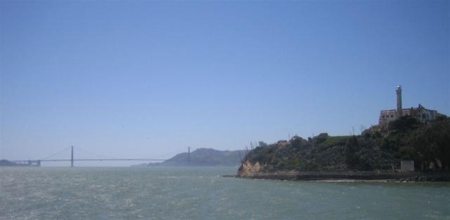 Alcatraz, the Bay and the Golden Gate