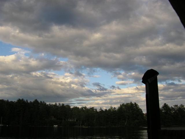 Pretty sky view from the dock...I took this picture laying upside down