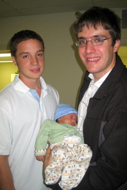 Mark, Isaiah and Tom at Jim's 50th birthday party