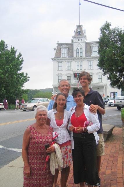 Mike, Matty, Maggie, Kate Dowd and Betty Fidler at Goodspeed Opera House