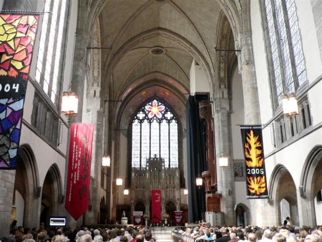 Rockefeller Memorial Chapel
University of Chicago
Baccalaureate 2007