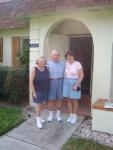 Dorothy and Paul Alberti with Anne, outside their house in Bradenton