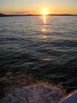 Sunset from the boat