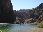 Kayakers on the river...we had canoes