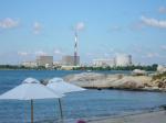 Millstone Nuclear Power Plant...across the cove from the beach