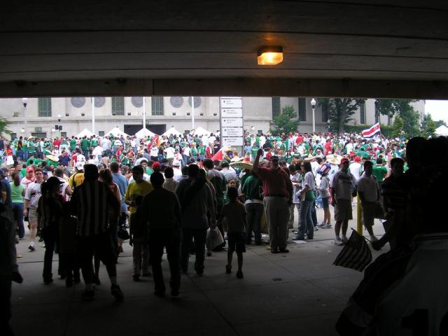 The view coming into Soldier Field...way too much green, not enough blue