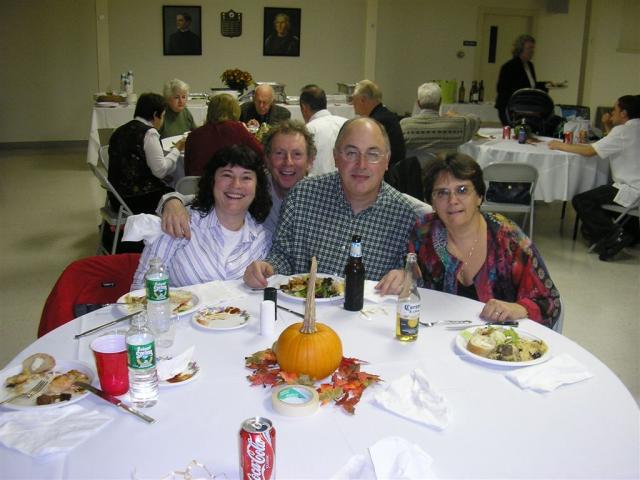 Russ and Ginny (NH friends of ours) enjoy visiting with my parents