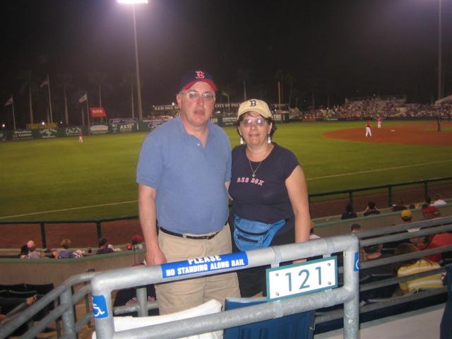 Jim and Anne at the ballpark