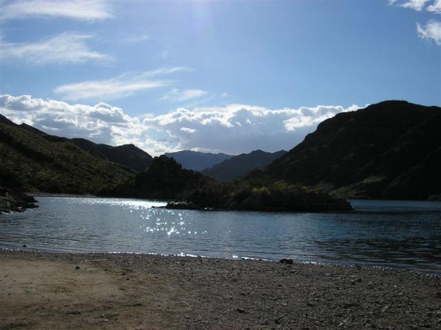 view from our final destination...looking further downstream