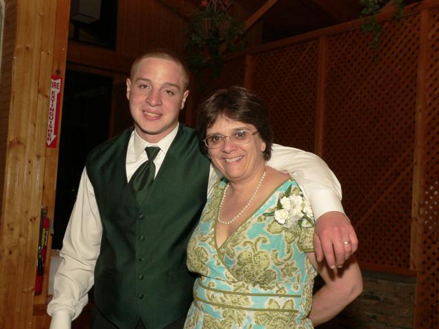 Mark and Anne at Mark Papineau's wedding