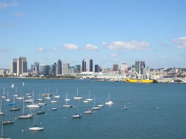 San Diego from the bridge to the South