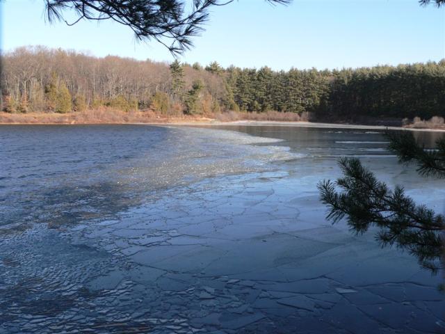 Broken ice on Wachusett Reservoir