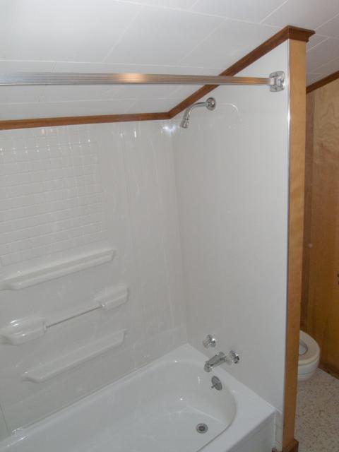 New shower at camp