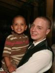 Isaiah and Mark at Mark Papineau's wedding