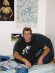 Bail in his dorm room at Conn College when I visited him