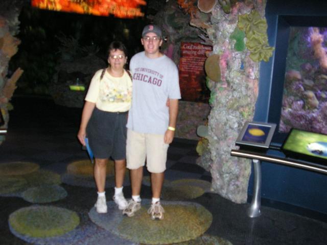 Mom and I at the Aquarium