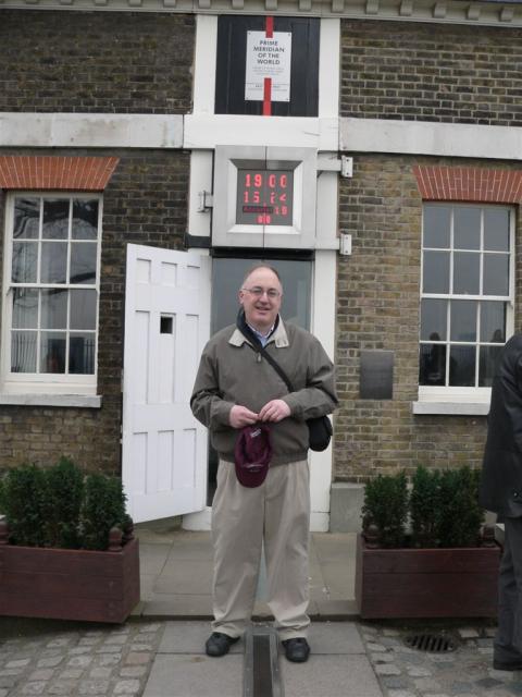 Jim at the Prime Meridian