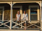 Anne's mother, Betty Fidler and her aunt Marie Kane at the beach