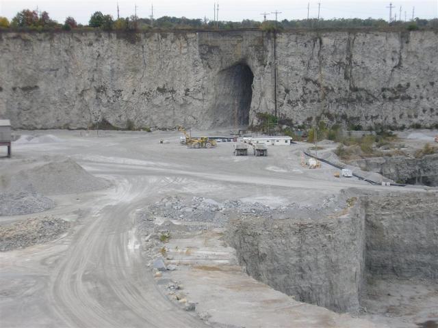 Thornton Quarry...here you're looking at rock 450 million years old. The rock here is made of coral reefs from when Chicago was 