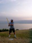 Evening wiffle ball at Pleasure Beach