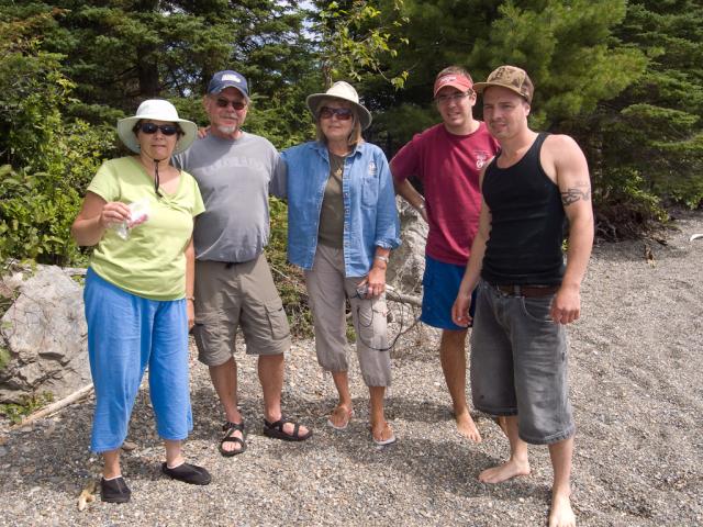 Geocaching picnic at Moosehead in August