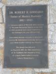 Plaque at Skull Tomb at WPI