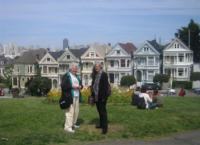 Pretty Ladies, near and far, Alamo Park, San Francisco