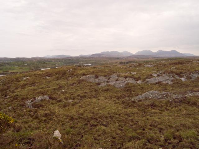 View from the Alcock-Brown Memorial near Clifden.