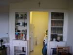 My kitchen and great shelving in the dining area