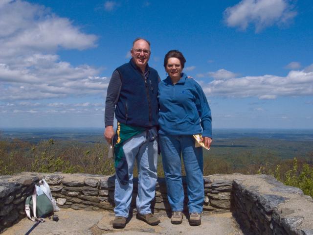 Jim and Anne atop Mt. Wachusett