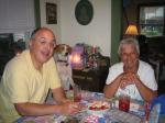 Jim, Chump and Betty at the beach cottage