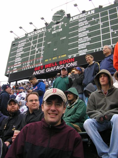 The famous Wrigley scoreboard