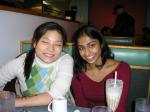 Koh and Swathi in Clarkes at 3am...looking beautiful as usual