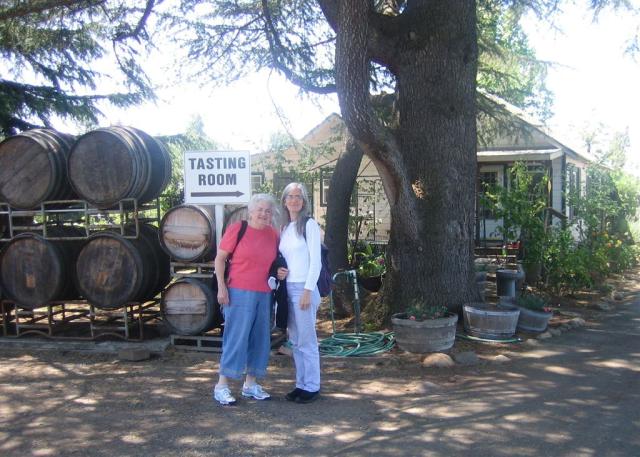 Mary Ann and Katia, looking forward to their first tasting.