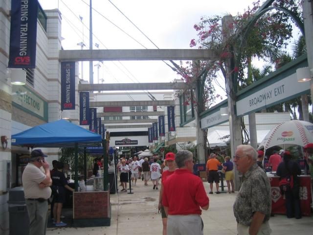 Concourse outside the ballpark