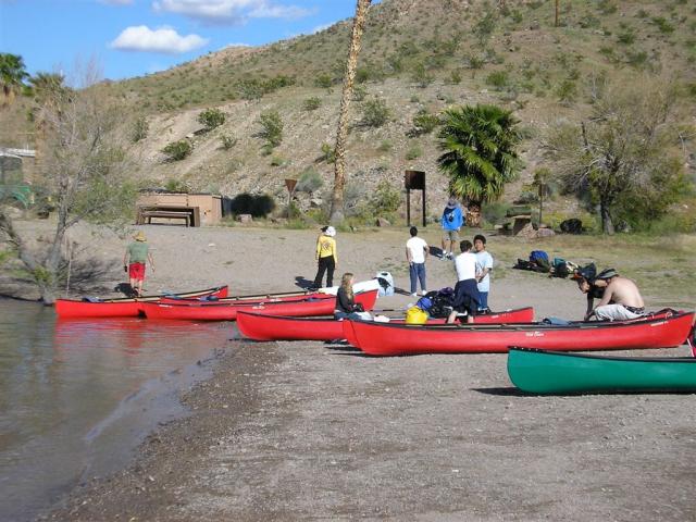 our canoes...getting ready to head out