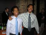 Christian and Khalid...both enjoying their first U of C formal