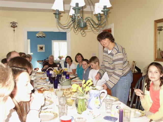 Easter dinner at the Dowd's