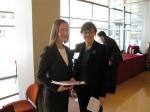 Emily, our VCIC co-chair, and Sarah, a student volunteer at the Venture Capital Investment Competition on January 25.